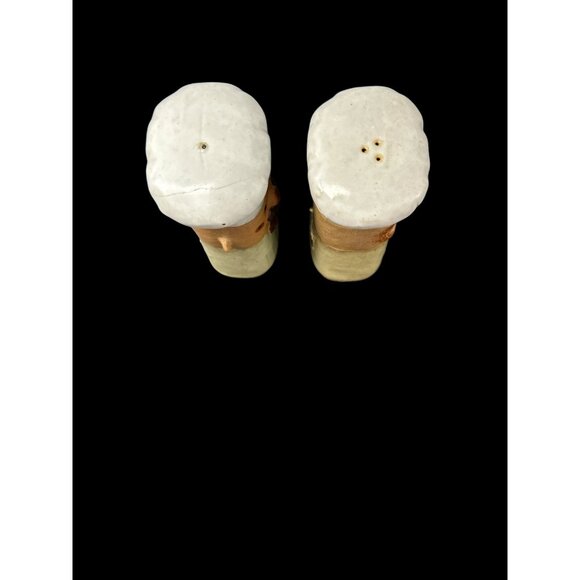 Vintage Japan Man & Woman CHEF BAKER Ceramic Stoneware Salt Pepper Shaker JAPAN - Picture 8 of 9